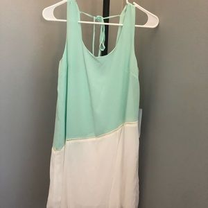 NWT - Mint and White tank top dress